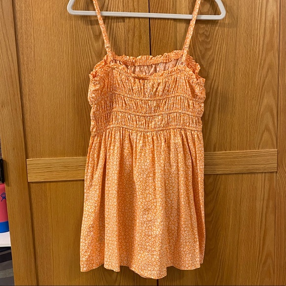 TARGET wild fable floral orange spaghetti strap dress - Picture 2 of 3